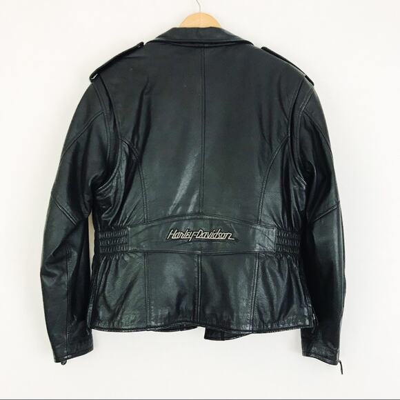Vintage 90’s Harley-Davidson Genuine Leather Jacket in Black | Size M - Picture 13 of 14